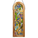 36" H Fruitful Grapevine Stained Glass Window Panel