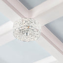 11.5" Olivia Nickel Semi-Flush Mount Ceiling Fixture