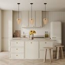Chanda 9.25"W Glam Gold Bell Pendant Light