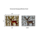 Majestic Deer Stained Glass Window Panel