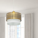 11.125"W 2-Piece Shade Pendant Adjustable Light