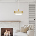 13"W Alena Drum Shade Pendant Light