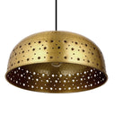 Sibyl 17.75"W Star-Shaped Cutout Gold Pendant Light