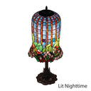 26" H Pond Lily Tiffany-Style Stained Glass Table Lamp