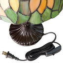 16.5" H Sunflowers Stained Glass Candlestick Table Lamp