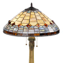 26.75" H Margriet Stained Glass Dome Shade Candlestick Table Lamp