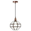 9" W Bettany Bohemian Clear Globe Shade Pendant Light