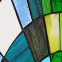 12"H Tiffany Style Stained Glass Rays of Sunshine Window Panel