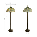 65" H Gwendoline Tiffany-Style Stained Glass Floor Lamp