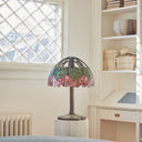 27" H Lotus Tiffany-Style Stained Glass Table Lamp