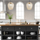 10.75" W Zoe Modern Clear and Gold Dome Shade Pendant Light