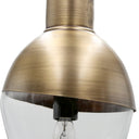 9.25" Asymmetrical Golden Glass 1-Light Pendant