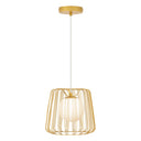 9.875"W Lucai Caged Globe Shade Pendant Light