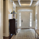 24" H Margaret Double Lit Amber Tiffany Style Stained Glass Table Lamp