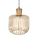 11.75"W Riley Caged Globe Shade Pendant Light