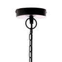 Magnolia 16.25"W Modern Black Abstract Globe Metal Pendant Light