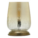 7.9"H Bordeaux Handblown Glass Shade Accent Table Lamp