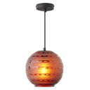 9.5" W Scarlett Modern Red Blown Glass Globe Shade Pendant Light
