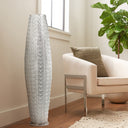 43.5"H Oversized Punched Metal 2-Light Floor Lamp