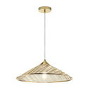 20" 1-Light Rosalinde Pendant Light Gold