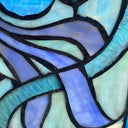 12" H Ilsa Stained Glass Window Panel