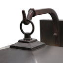 River of Goods Amber Stained Glass and Oil Rubbed Bronze 1-Light Outdoor Lantern Wall Sconce