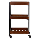 Willamina Wood and Metal Storage Cart