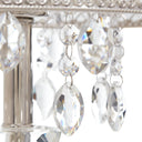 28.75"H Brielle Polished Nickel and Crystal 1-Light Buffet Table Lamp