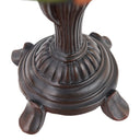 12"H Stained Glass Sunflower Blossoms Accent Table Lamp