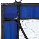 11.25" H Tiffany-Style Daisy Stained Glass Window Panel