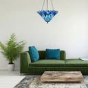 28" H Graceful Azura Unique Tiffany Style Shade Pendant Light