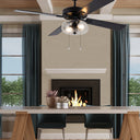 52"W Liza Black 4-Blade LED Ceiling Fan