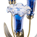 21"H Mercury Glass 3 Lily Uplight Accent Lamp