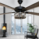 52"W LED Indoor Bronze WiFi Enabled Smart Ceiling Fan
