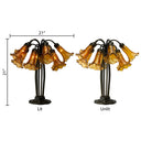 21" H Lily 10 Light Table Lamp