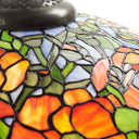 36" H Poppies Tiffany-Style Stained Glass Table Lamp