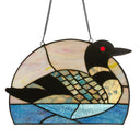 Loon Stained Glass Window Panel