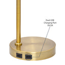 19.5"H Xander Gold Drum Shade Table Lamp
