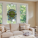 22"H Stained Glass Webbed Heart Window Panel