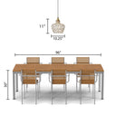 10.25" W 1-Light Betsy Rattan and Metal Pendant
