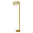 62.25"H Alena Mixed-Material Shade Floor Lamp