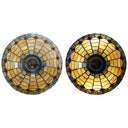62.25" H Margriet Stained Glass Dome Shade Candlestick Base Floor Lamp