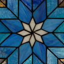 12" H Irene Stained Glass Window Panel