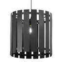 9.75" W 1-Light Westley Black Metal Pendant