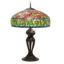 33.25" H Tulip Tiffany-Style Stained Glass Table Lamp