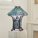 21.5" H Dragonfly Tiffany-Style Stained Glass Table Lamp