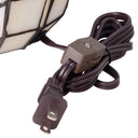 9"H Patch the Pumpkin Stained Glass Accent Lamp