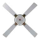 52"W Isabella Brass 4-Blade LED Ceiling Fan