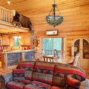 19.25" W Nancy Traditional Multicolored Stained Glass Bowl Shade Pendant Light