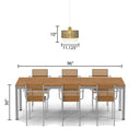 11.125"W 2-Piece Shade Pendant Adjustable Light